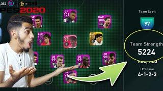 OMG!! THE HIGHEST TEAM STRENGTH IN PES MOBILE | +5200 