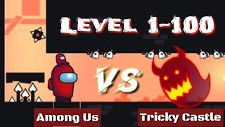 Tricky Castle with Among us | Princess Castle - Level 1-100 All bats & stars | Gameplay Walkthrough