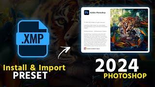 How to Import/Install Presets in Photoshop 2024 । Photoshop Tutorial!