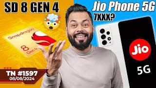 Redmi Note 14 Launch?, realme 300W Charging, SD 8 Gen 4 ,Jio Phone 5G ₹7XXX?,Galaxy S24 FE-#TTN1597