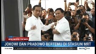 (Full) Momen Pertemuan & Pidato Jokowi - Prabowo di MRT Jakarta