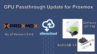 GPU Passthrough Update on Proxmox 5.4-6