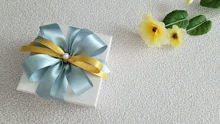 십자 리본 좀더 특별하게 묶는법 | 선물포장 리본 진주로 포인트 주기 How to tie a Ribbon Bow