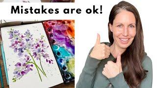 Why it’s ok to make mistakes in your art  | Art after 40