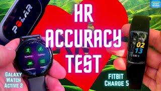 Heart Rate Accuracy Google Fitbit Charge 5 vs Samsung Galaxy Watch Active 2 Review & Comparison