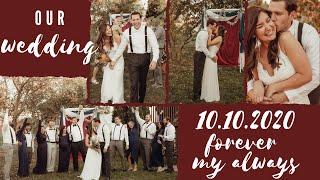 OUR WEDDING VIDEO--IMPROMPTU, BACKYARD WEDDING