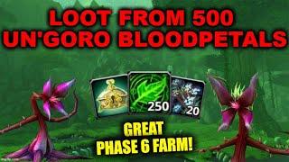 500 UN'GORO CRATER BLOOD PETALS WORLD OF WARCRAFT CLASSIC SAVAGE FROND WARRIOR GOLD FARM