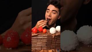 Nutella Chocolate with wafer #shortvideo #mukbang #food #trending #video #shorts #short #viralvideo