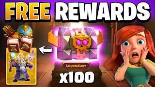 Opening 100 FREE Chests in Clash of Clans!