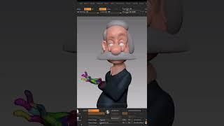 Sculpting Albert Einstein Caricature in 1 Minute - Digital sculpting