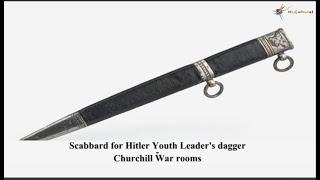 Scabbard for Hitler Youth Leader's dagger at The Churchill War rooms