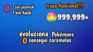 evoluciona Pokémons y consigue caramelos infinitos con este truco....