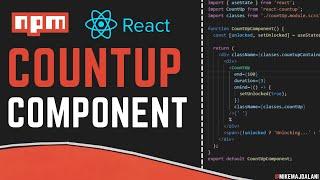 Counter Up Animated Number Component | React JS