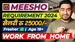 Meesho Recruitment 2024 | Freshers | Work From Home Jobs 2024 | Online Jobs At Home | ZD talks 