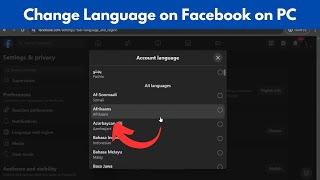 How to Change Language on Facebook on PC (Quick & Simple)