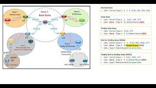 10-OSPF Area Types & LSAs  شرح عربى