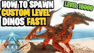 [ASA] How to SPAWN in and TAME Dinos in SECONDS (ANY LEVEL) - ADMIN COMMANDS!