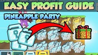 PINEAPPLE PARTY EVENT (ULTIMATE PROFIT GUIDE) - GROWTOPIA EASY PROFIT 2021