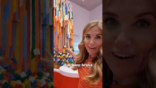 Could you build a LEGO waterfall like this? | Maddie Moate #shorts | #lego #legohouse #maddiemoate