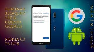 Desbloquear/Eliminar Cuenta Google/Bloqueo FRP Nokia C3 TA-1298