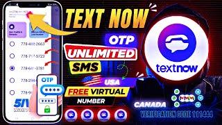 Unlimited Number For WhatsApp, Telegram & Gmail Verification | How to create TextNow Acc | SMS/OTP