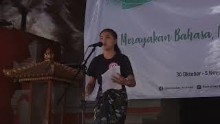 Juara 1 Lomba Baca Puisi- AKU Chairil Anwar Tingkat SMP se-Bali Komunitas Mahima Singaraja