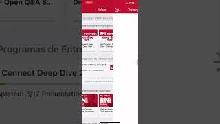 BNI cursos desde la app