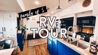 3 BEDROOM RV TOUR // Family of 5 living in a renovated fifth wheel