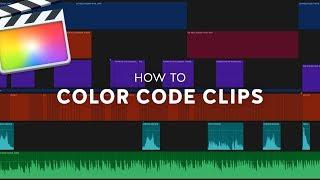 How to Color Code Clips in Final Cut Pro X | Assign Roles to Media