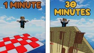 1 minute vs 30 minute ROBLOX BUILDS...