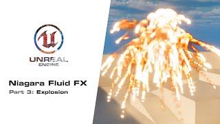 Unreal Engine 5 Niagara Fluid FX 3. Создание взрыва