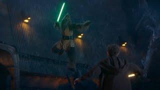 Sol and Torbin vs Possessed Wookie Jedi Master Kelnacca (Full Fight) - Star Wars: The Acolyte