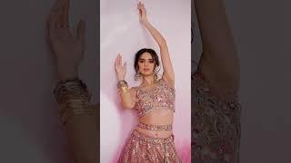 Embroidered And Sequins Work Net Lehenga Choli In Pink And Purple