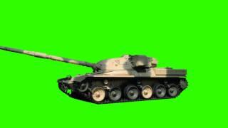 Tank Move - Green Screen Free Footage