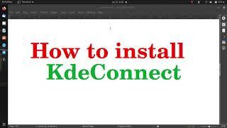 How to install Kde-connect in Ubuntu