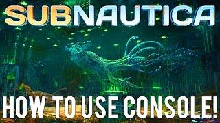 HOW TO USE CHEATS IN SUBNAUTICA (Command Console)!