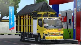 MOD BUSSID TERBARU || TRUCK CANTER STANDAR MINIMALIS MBOISS SUSPENSI MENTUL FULL STUT