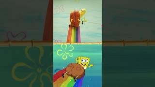 the "he's flying" song IRL  | SpongeBob #shorts