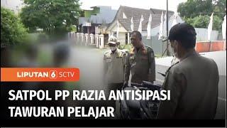 Razia Antisipasi Tawuran, Pelajar yang Bolos Kocar-kacir saat Didatangi Satpol PP | Liputan 6