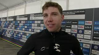 Marc Hirschi - Interview at the finish - World Championships Road Race (Zürich) 2024