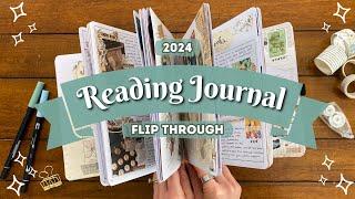 Completed Reading Journal Flip Through  ALL my 2024 book spreads + stats!