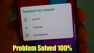 How to Fix Facebook Has Stopped | unfortunately facebook has stopped | 2022