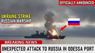 Ukraine's navy hit the Russian cruiser in coast of Odessa, Black Sea!