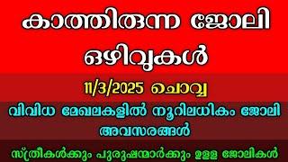 Today Job Vacancy| ഇന്ന് വന്ന ജോലി ഒഴിവുകൾ| Kerala Job Vacancy| ജോലി അവസരങ്ങൾ