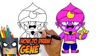 How to Draw Brawl Stars | GENE | Step-by-Step Tutorial