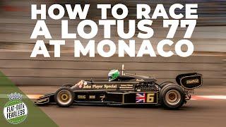 What it's like to drive a Lotus 77 around Monaco | Nick Padmore