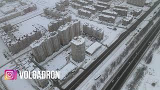 Полет над районом города Чебоксары "Новый Город". 08.01.2021