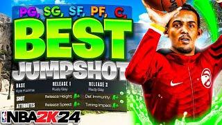 BEST JUMPSHOTS for EVERY BUILD + 3 PT RATING in NBA 2K24! HIGHEST GREEN WINDOW JUMPSHOT