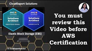 All you need to know about Amazon EBS || AWS Certification tips included