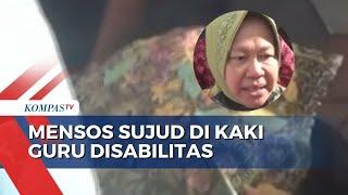 Momen Menteri Sosial Risma Sujud di Kaki Guru Disabilitas saat Ditagih Janji Hibah Lahan di Bandung